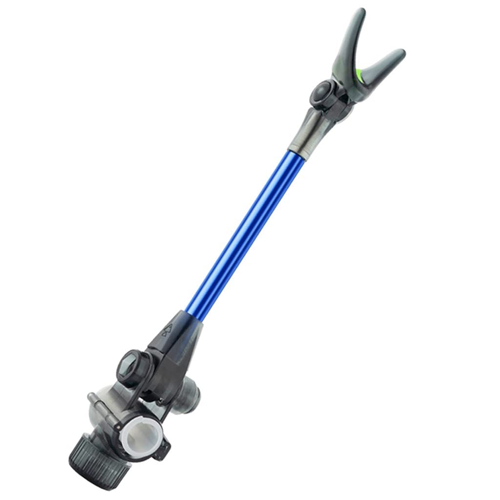 Premium Carbon Fiber Telescopic Fishing Rod Holder - Extendable Pole Stand with Adjustable Brackets for Boat, Kayak & Shore Fishing (Blue) - Perfect for Saltwater & Freshwater Anglers
