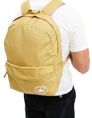 Converse Speed 3 Tan Backpack - Lightweight Durable School & Travel Backpack for Men & Women | Perfect for College, Hiking & Everyday Use