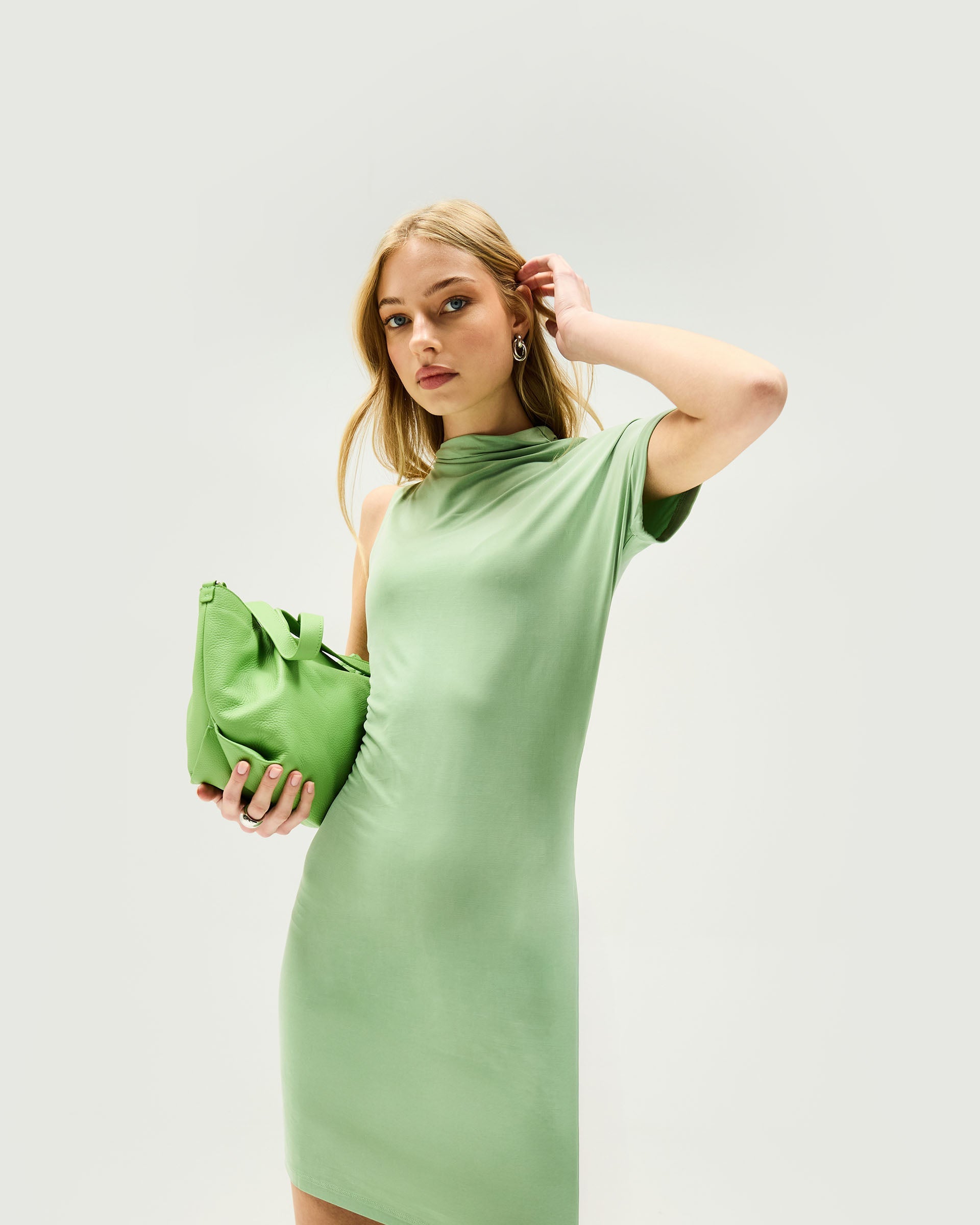 Shadow Mini Dress in Forest Shade - Elegant Bodycon Party Dress for Women | Perfect for Night Out, Club Wear & Special Occasions