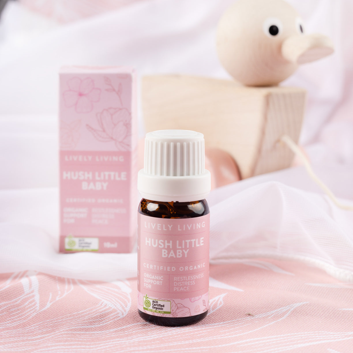 Organic Hush Little Baby Essential Oil - Calming & Relaxing Aromatherapy for Babies & Kids - Perfect for Bedtime, Massage & Stress Relief