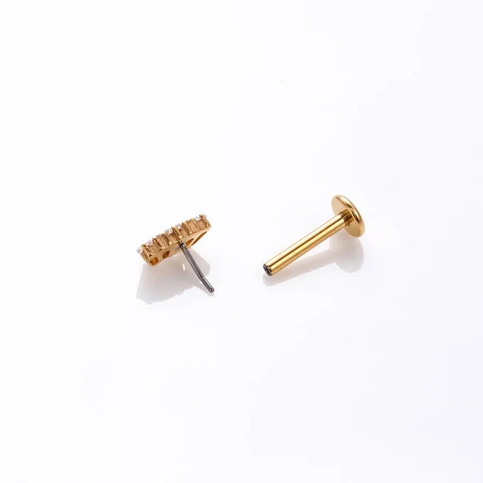 16G Titanium Cartilage Lip Stud Piercing Jewelry - Hypoallergenic Push Pin Earrings for Tragus, Helix, or Nose Piercing - Perfect for Everyday Wear or Special Occasions