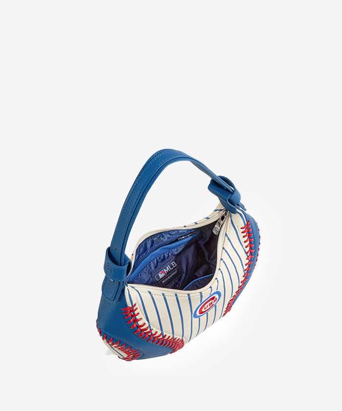 MLB Chicago Cubs Team Hobo Bag - Stylish Crossbody Shoulder Bag for Women & Men - Perfect for Baseball Games, Travel & Everyday Use