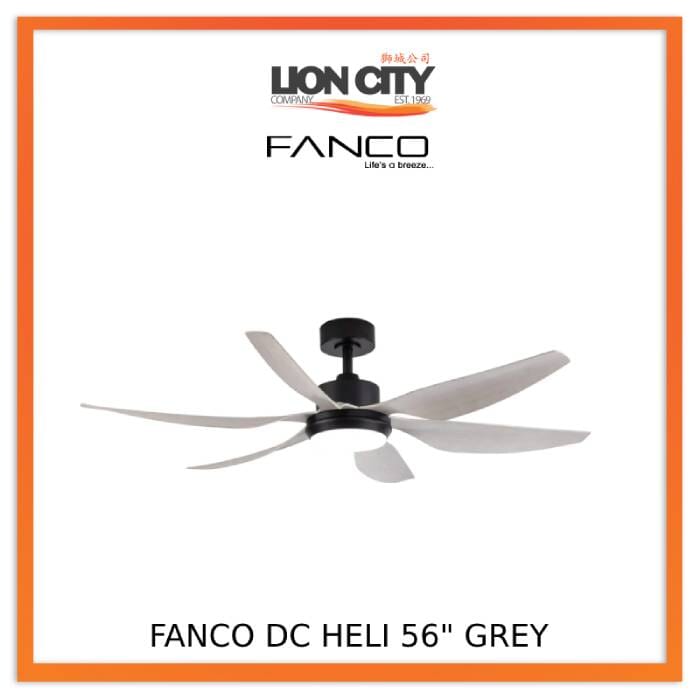 Fanco Heli 56 DC Ceiling Fan with Remote Control - Ultra Quiet, Energy Efficient Modern Ceiling Fan for Bedroom, Living Room & Office - Perfect for Home Cooling and Air Circulation