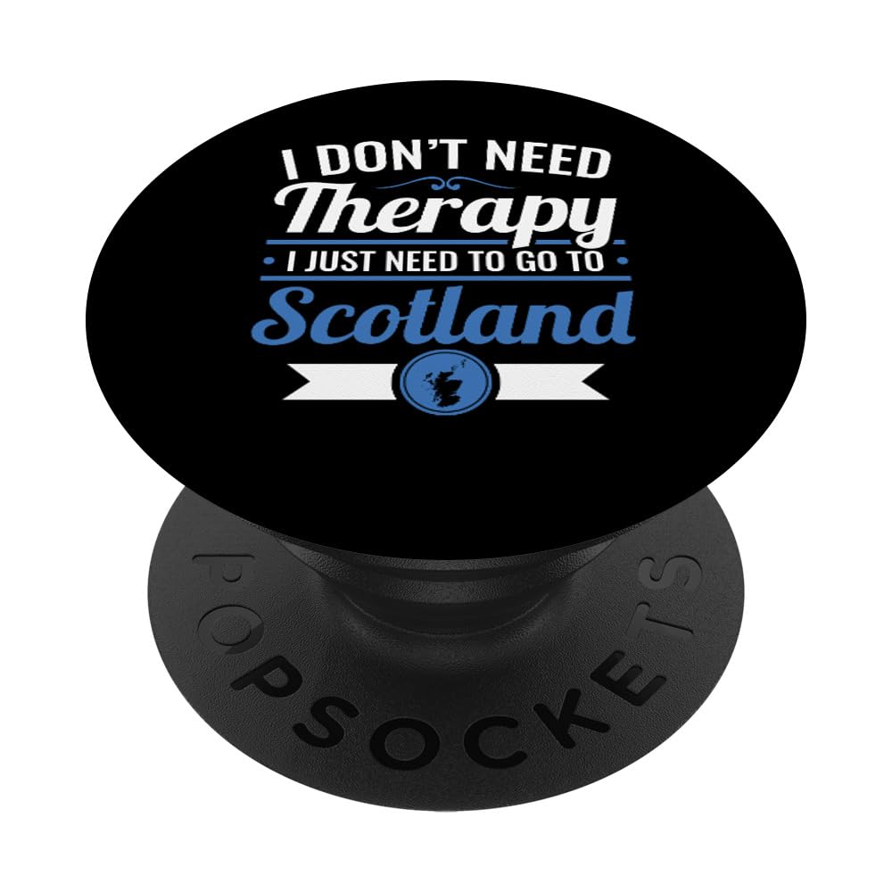 Scotland Travel Souvenir - Scottish Highlands Trip Therapy PopSockets Adhesive PopGrip | Perfect for Phones, Tablets & Laptops | Great Gift for Travel Lovers & Scotland Fans