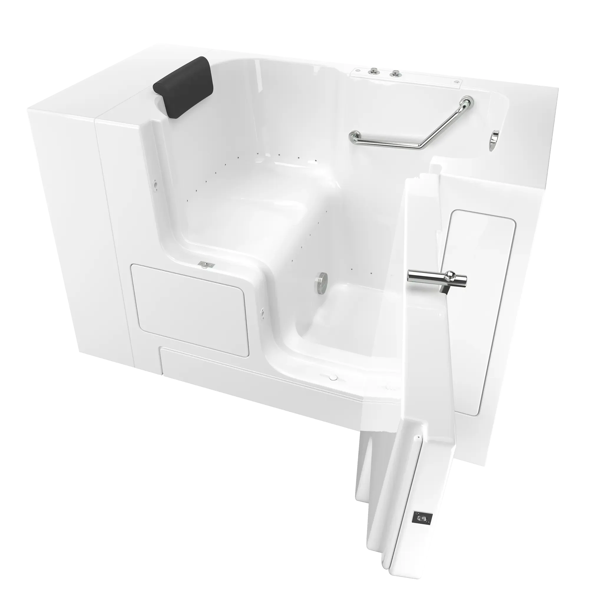 Premium 32 x 52 Inch Gelcoat Walk-In Bathtub with Air Spa System - Right Hand Drain - Ideal for Elderly & Mobility Needs, Relaxing Hydrotherapy at Home