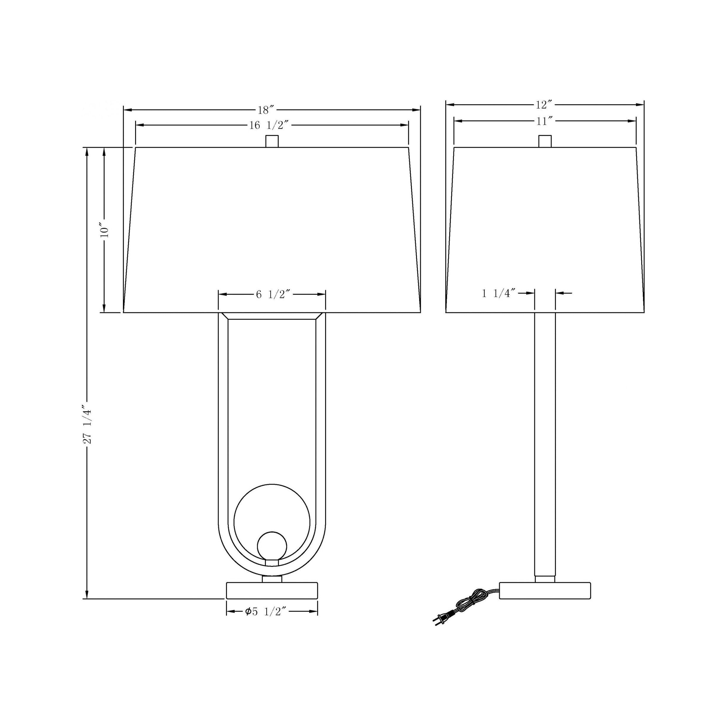 **Doyle Table Lamp - Modern LED Desk Light with Adjustable Brightness, Perfect for Home Office, Bedroom, and Study Room**