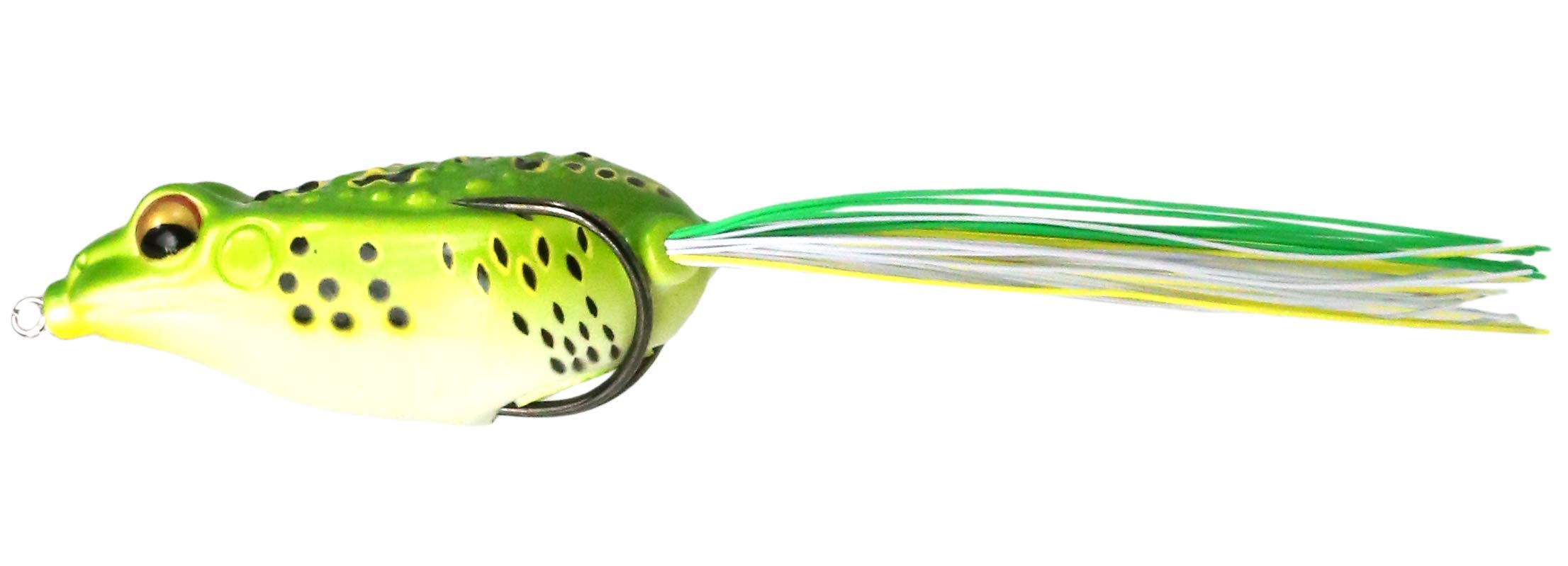 Fish Lab Rattle Toad Hollow Body Floating Frog Lure - Topwater Bass Fishing Bait for Freshwater & Saltwater - Perfect for Weedless Frog Fishing in Ponds, Lakes, and Rivers
