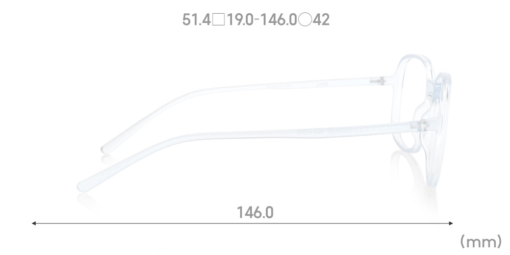 JINS Design Project x Ronan&Erwan Bouroullec SUGATA S U007 00 Eyeglasses - Lightweight Titanium Frame with Clear Lenses for Men & Women | Perfect for Office, Reading & Everyday Use