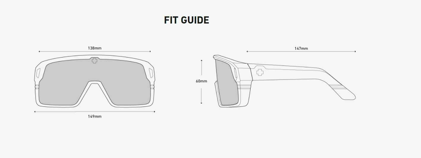 Spy Optic Monolith Polarized Sunglasses - Matte White Frame, UV Protection, Sport & Outdoor Use for Running, Cycling, Beach