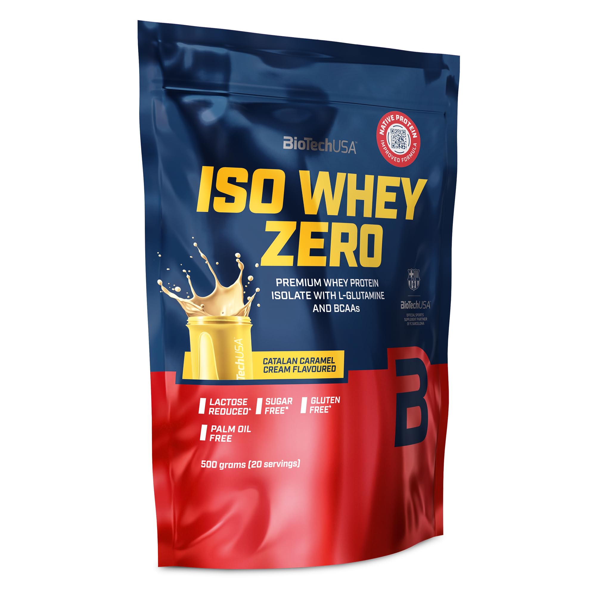 BioTechUSA Iso Whey Zero 500g - Premium Whey Protein Isolate Powder for Muscle Growth & Recovery - Ideal for Post-Workout, Weight Loss & Fitness Enthusiasts
