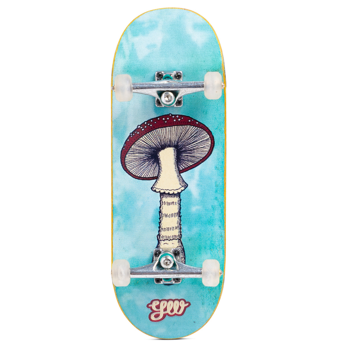 Yellowood Fingerboard Complete Mushroom - Professional Mini Skateboard for Finger Tricks & Stunts - Perfect for Skateboarding Enthusiasts & Collectors - Great for Office Desk Fun & Stress Relief