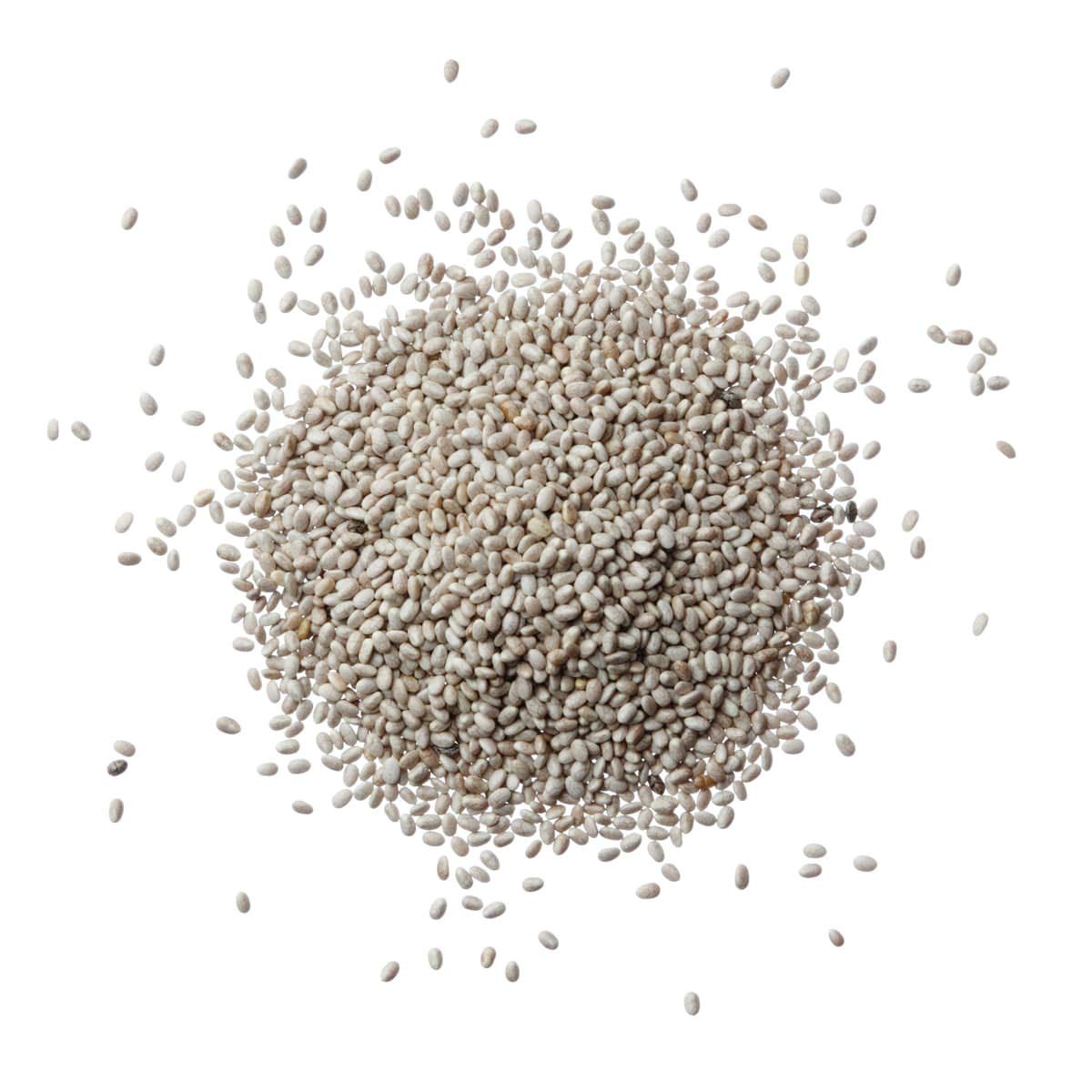 Organic White Chia Seeds, 15 Pounds – Whole, Raw, Kosher, Keto, Vegan, Bulk – Rich in Omega 3, Omega 6, Fiber & Protein – Perfect for Smoothies, Baking, Weight Loss & Healthy Breakfast