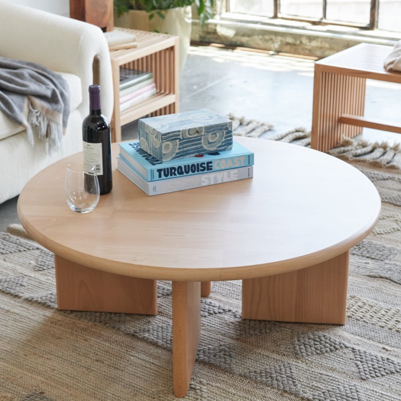 Eco-Friendly Zero Waste Coffee Table - Sustainable Wooden Living Room Furniture for Small Spaces | Perfect for Apartments, Eco-Conscious Homes & Minimalist Decor