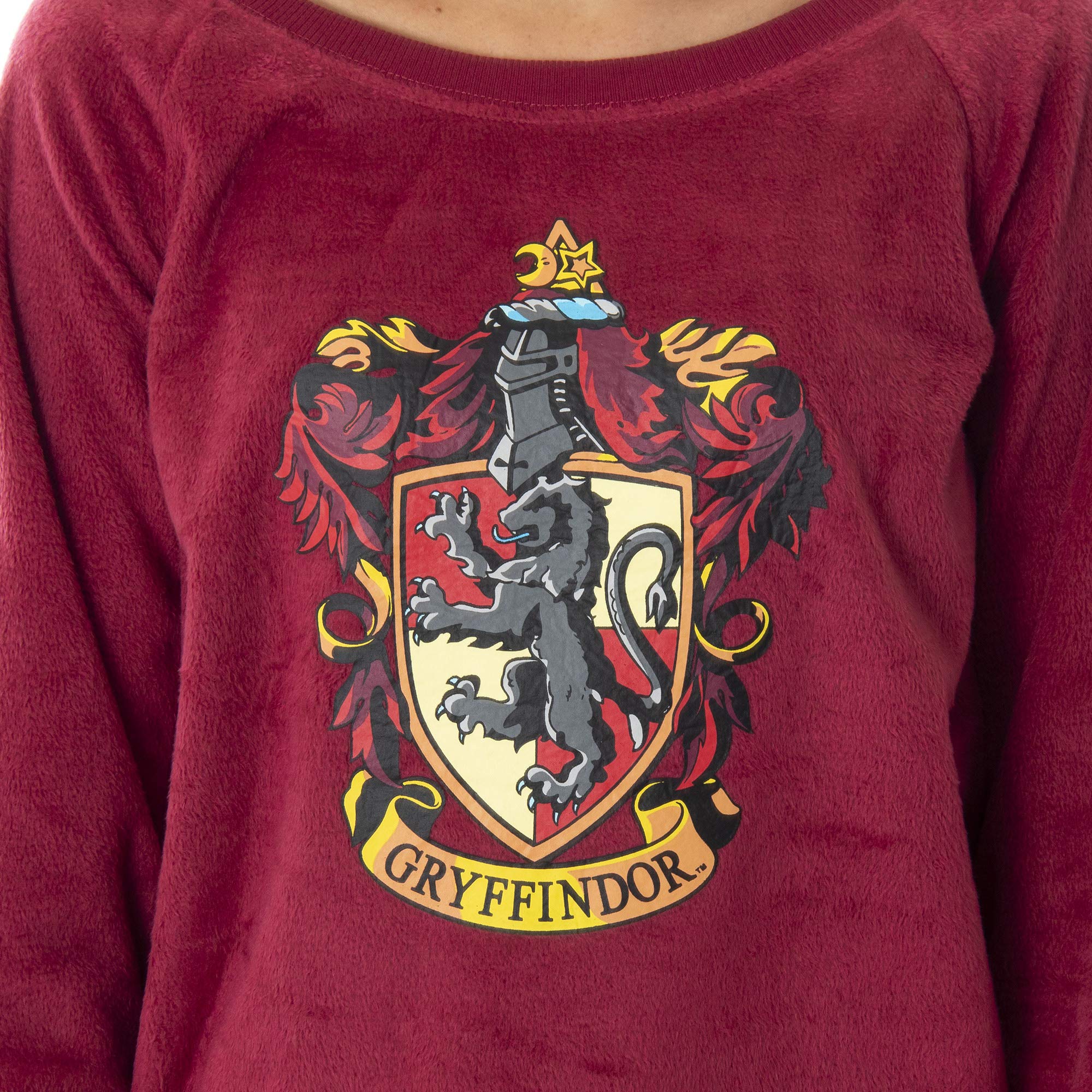 Harry Potter Hogwarts Castle House Crest Fleece Jogger Pajama Set for Kids - Gryffindor, Slytherin, Hufflepuff & Ravenclaw | Cozy Sleepwear for Movie Nights & Halloween Costumes