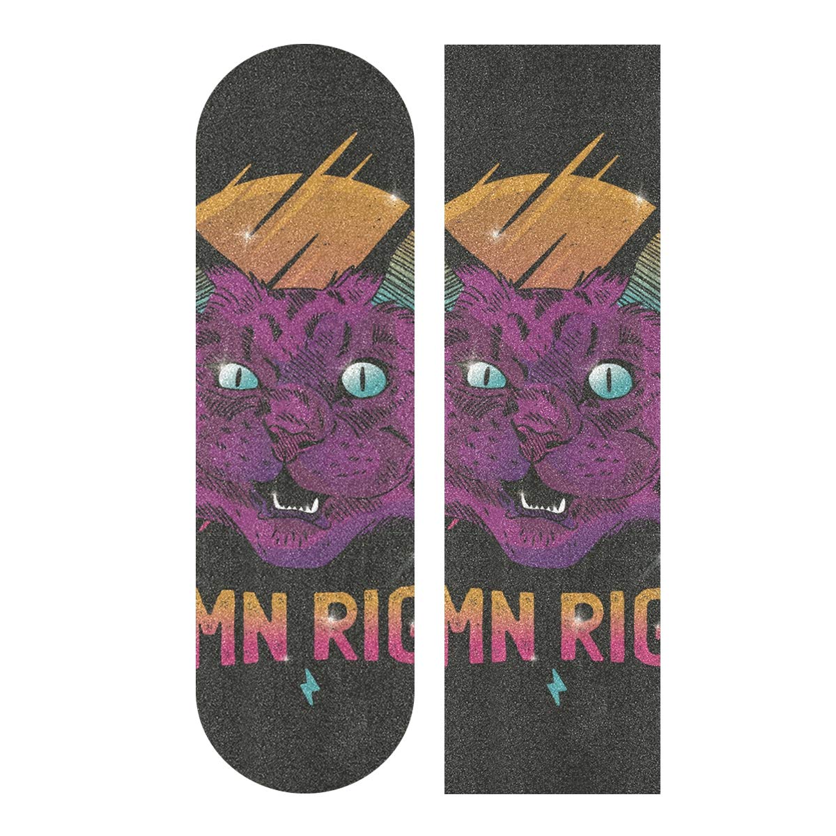 Skateboard Grip Tape 33x9 Inch - Premium Sandpaper Griptape for Longboard, Rollerboard & Scooter | Bubble-Free Adhesive | Ideal for Street Skating, Commuting & Tricks