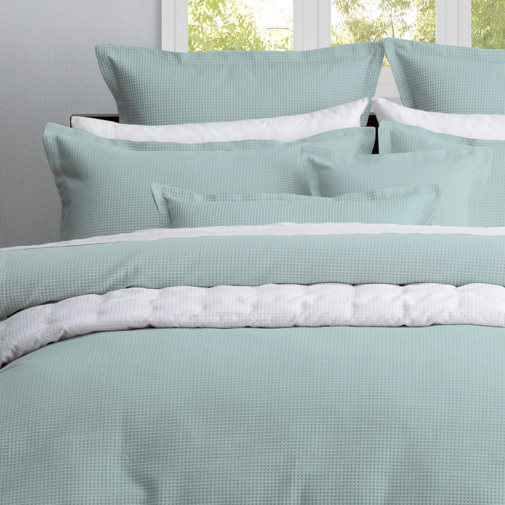 Premium Ascot Surf European Pillowcase Set - 100% Cotton Luxury Bedding - Soft & Breathable for Ultimate Comfort - Perfect for Master Bedroom, Guest Room & Coastal Home Decor