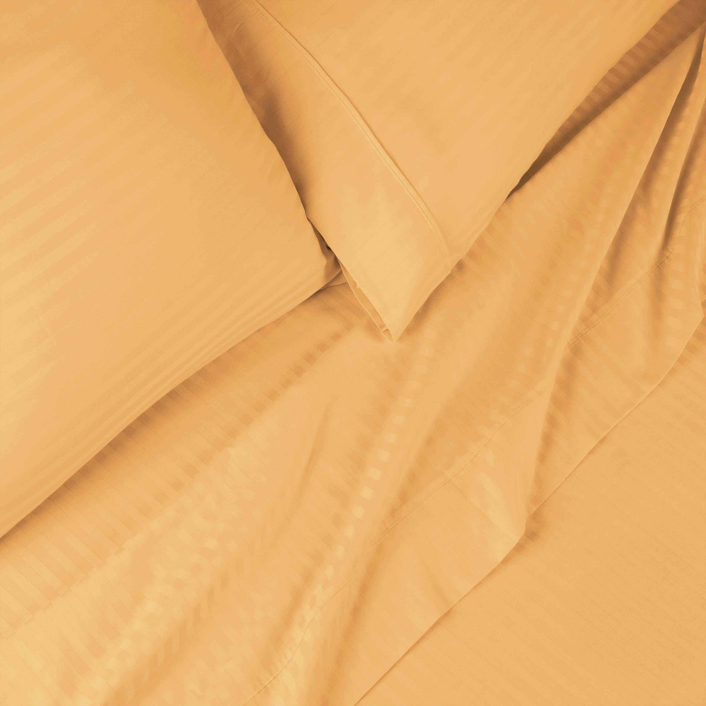 Premium Egyptian Cotton 600 Thread Count Sheet Set - Deep Pocket Fitted, Flat & Pillowcases - Luxury Bedding for Hotels, Home & Guest Rooms