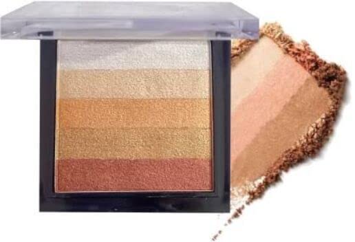 SHENY Multicolor Brick Highlighter Powder - Waterproof, Long Lasting Makeup for Contouring & Glow - Perfect for Day & Night Looks