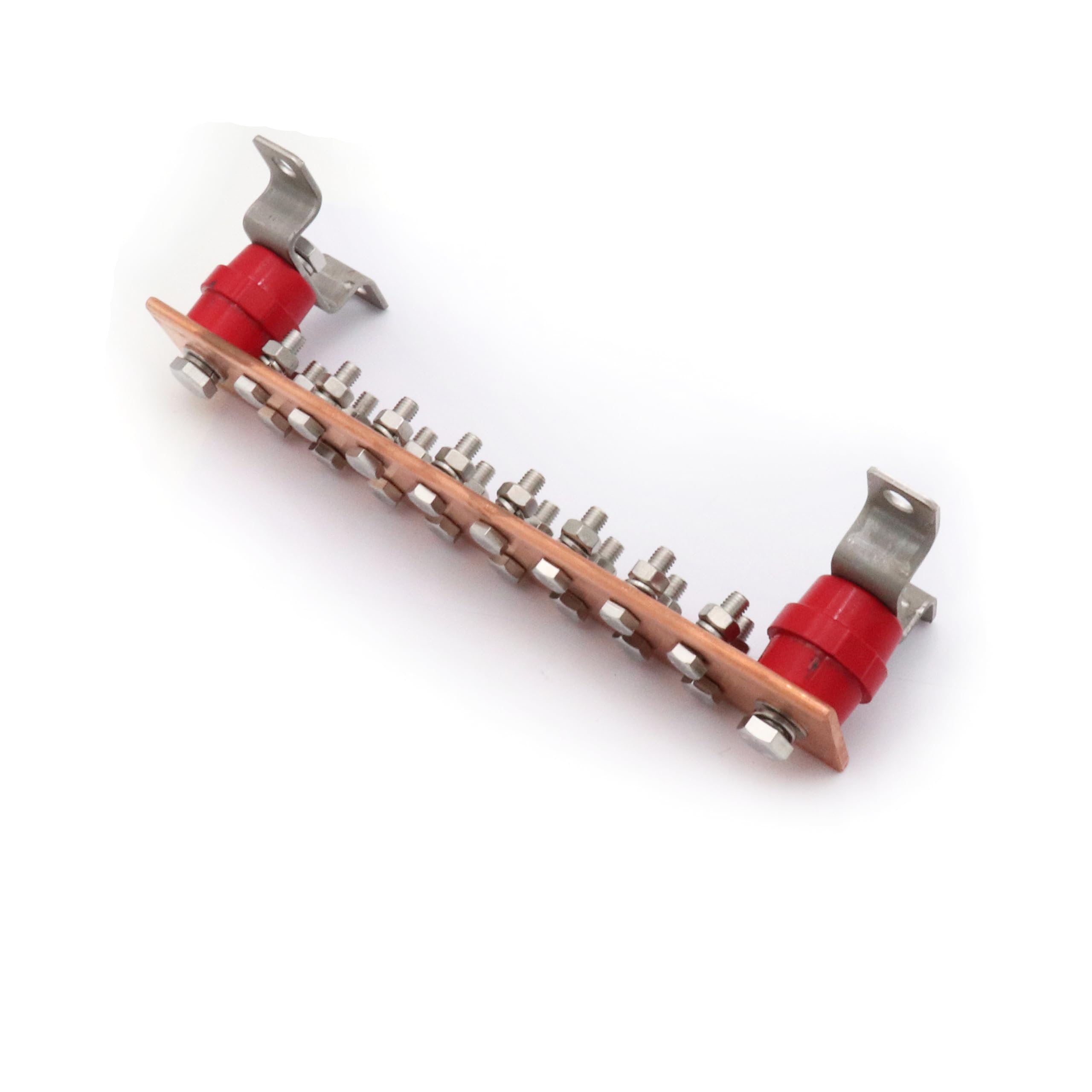16 Terminal Wall Mount Copper Ground Bar Kit - 0.24