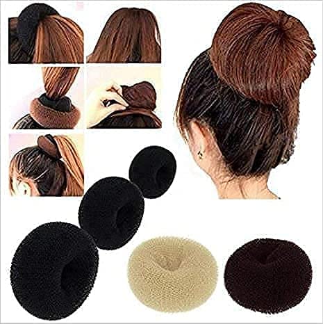 Kabello Hair Donut Bun Maker - Black Hair Accessories for Women & Girls | Perfect for Updos, Ponytails & Special Occasions