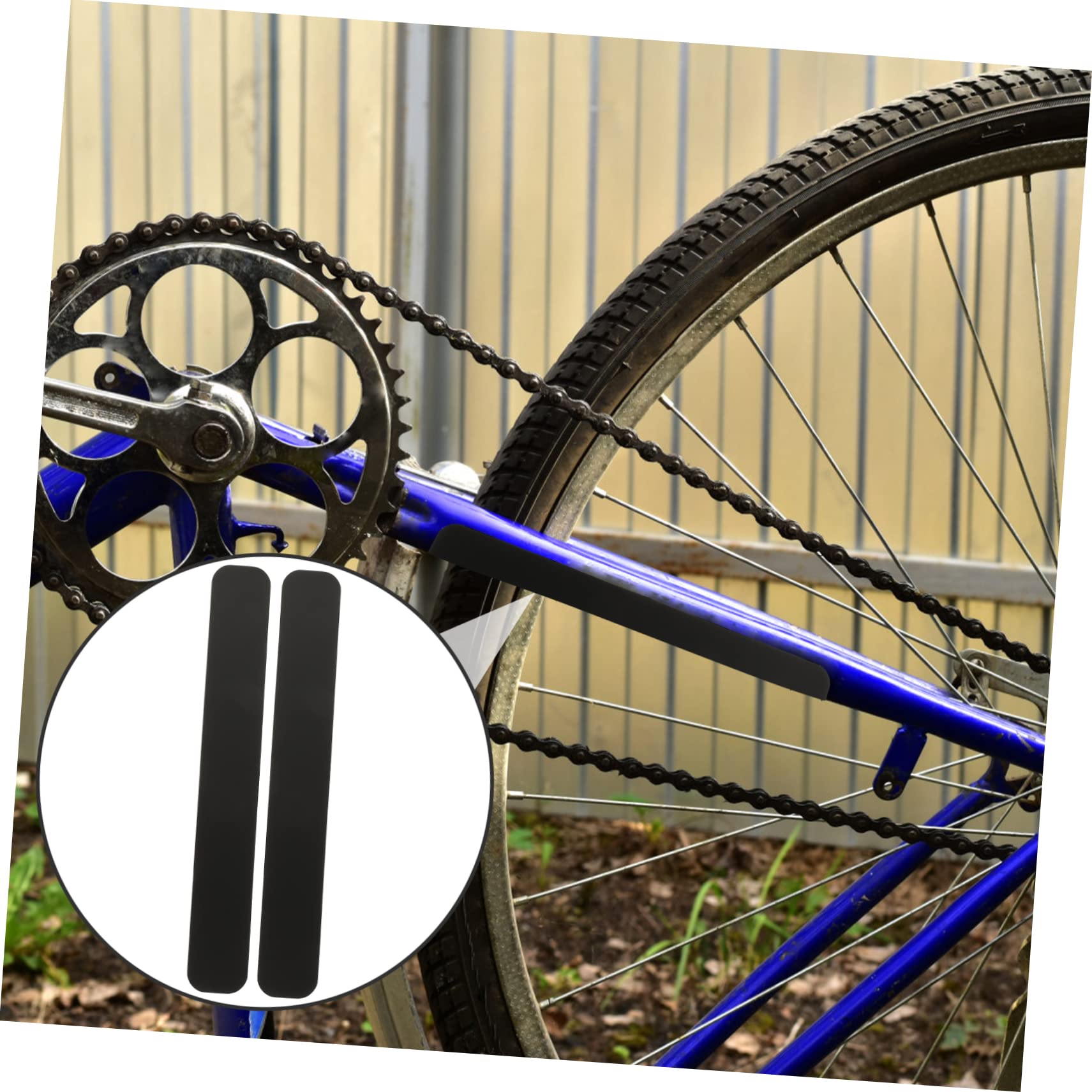 2-Pack Bicycle Chain Guard Stickers - Anti-Scratch Bike Frame Protection Decals, Chainstay Protector Tapes for Road & Mountain Bikes - Prevent Scratches During Cycling & Commuting