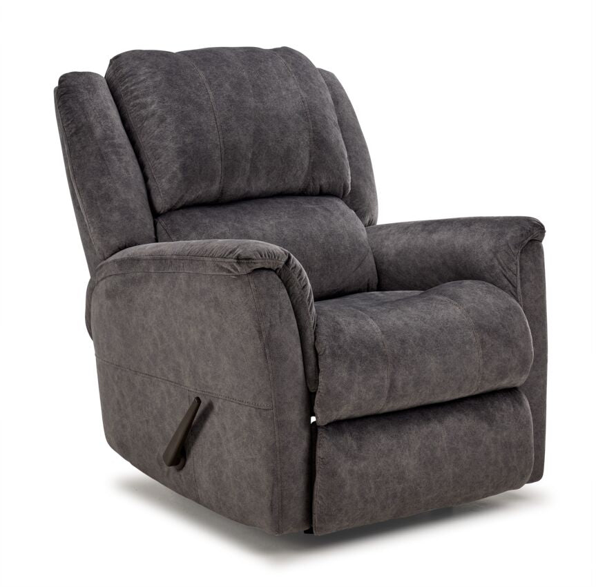 Premium Adrian Recliner Chair - Soft Grey Fabric, Ergonomic Design for Ultimate Comfort | Perfect for Living Room, Home Theater & Office Relaxation