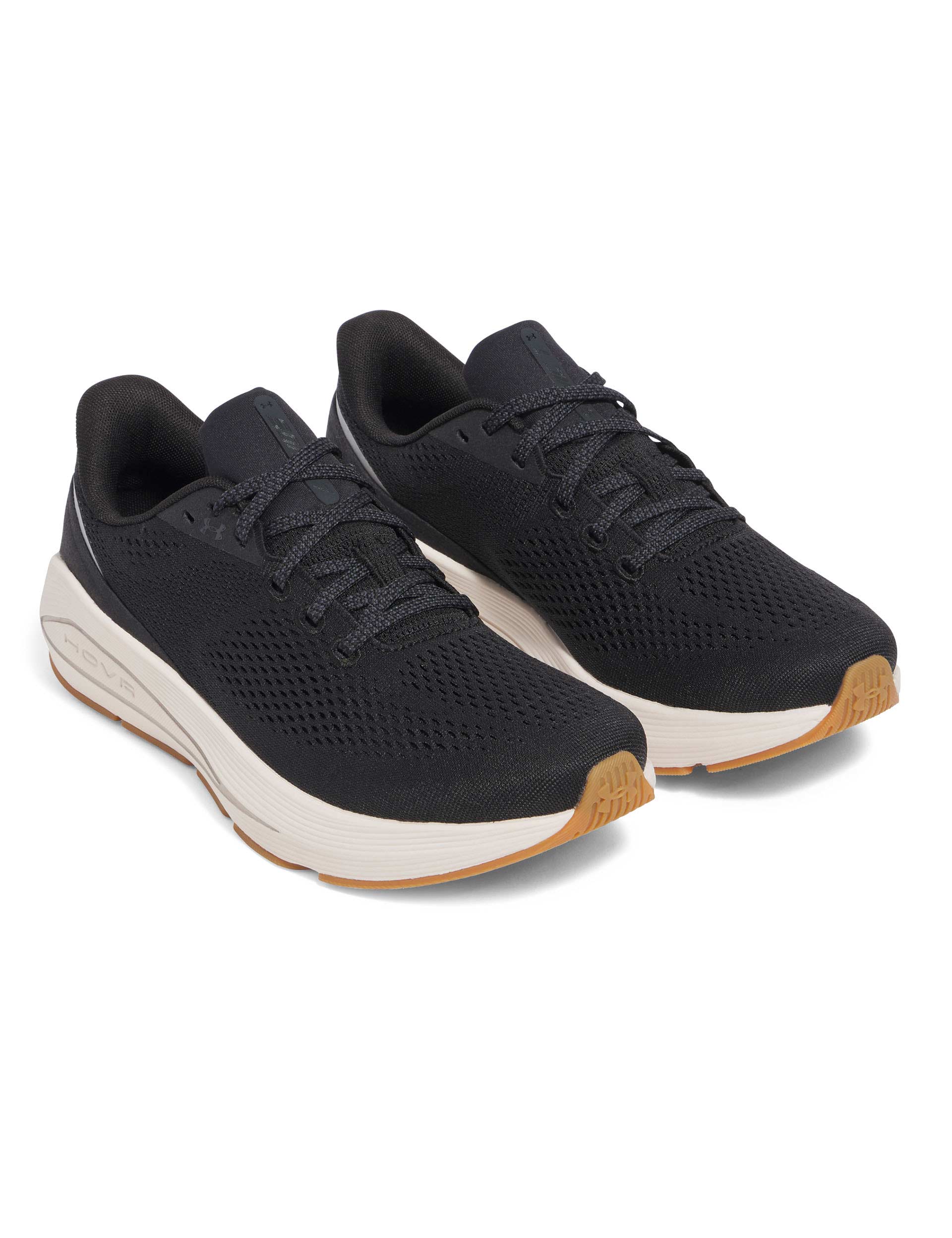 Sonic 7 Running Shoes for Men & Women - Lightweight Cushioned Athletic Sneakers in Black/Stone/Anthracite - Perfect for Jogging, Gym Workouts & Daily Walking