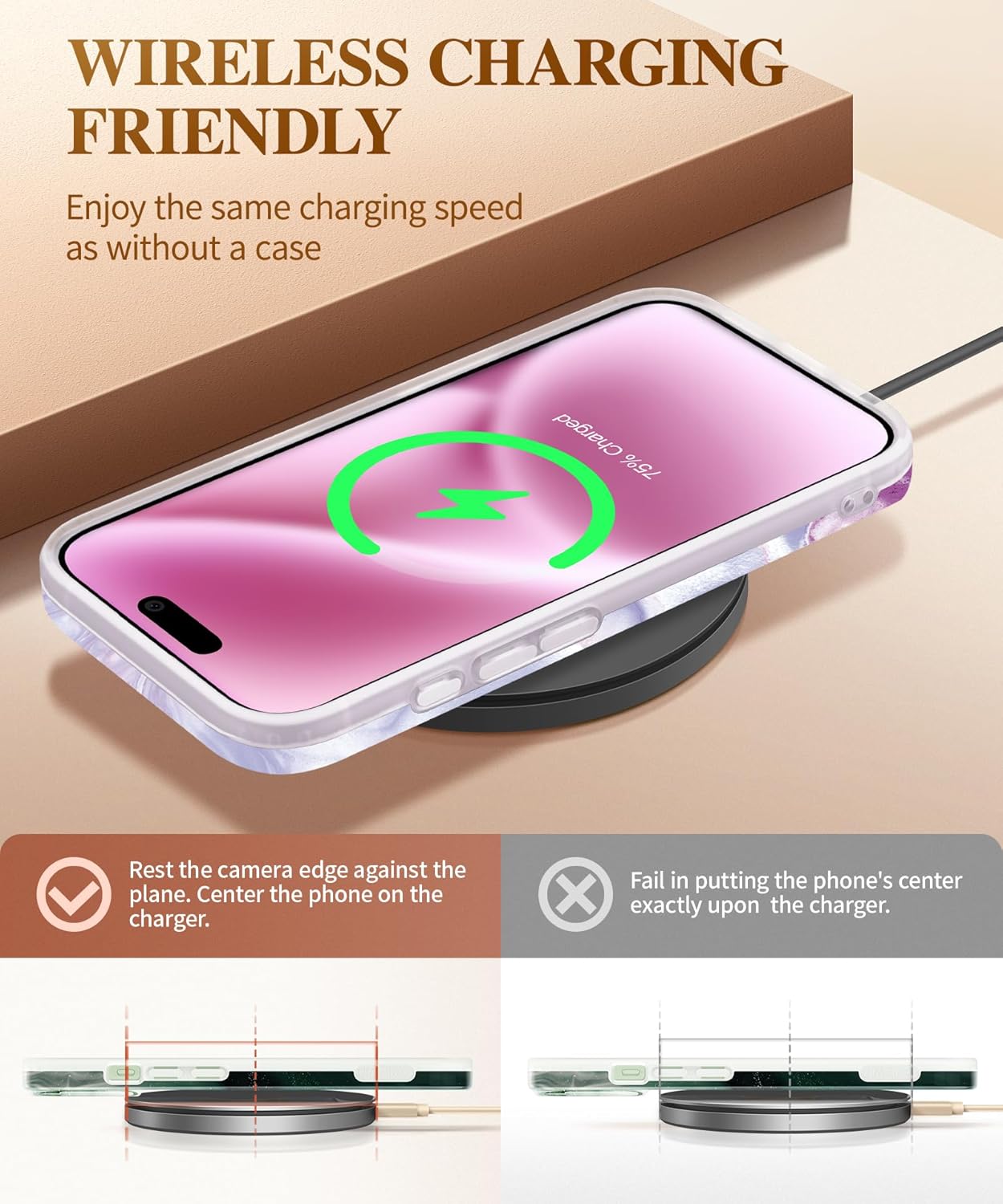 iPhone 16 Case with Screen Protector & Camera Lens Protector - Slim TPU Shockproof Bumper Cover | Protective Phone Case for Everyday Use, Travel & Outdoor Activities