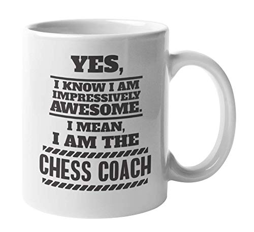 Premium 11oz Chess Coach & Teacher Gift Coffee Mug - Perfect for Chess Enthusiasts, Instructors & Game Lovers - Ideal for Home, Office & Chess Club Use