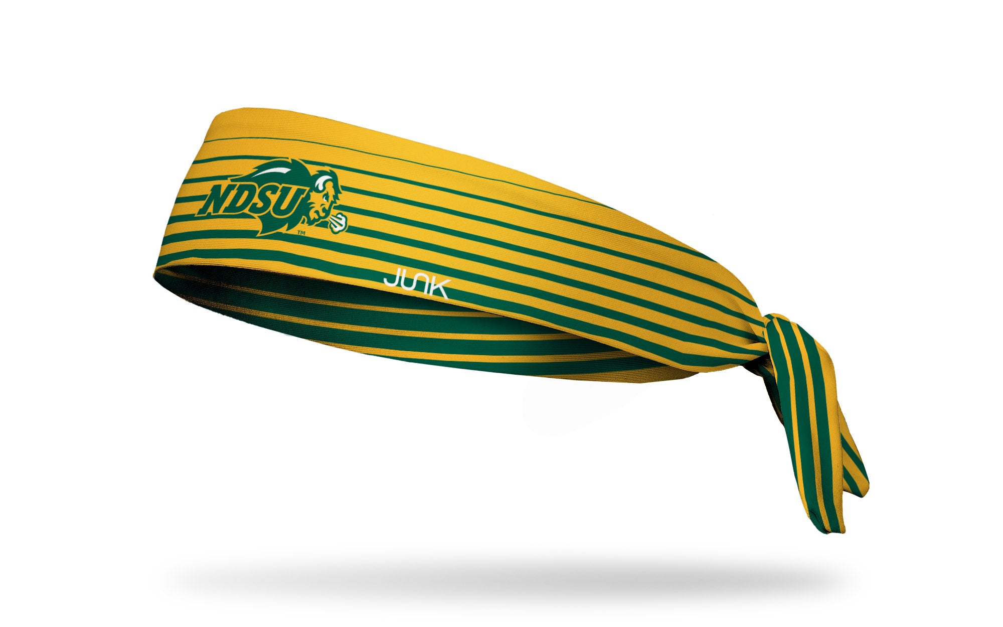 North Dakota State University Gradient Stripe Flex Tie Headband - Soft Stretchy Hair Accessories for Women, Girls - Perfect for Workouts, Yoga, Running and Sports