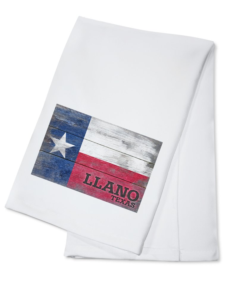 Llano Texas Rustic State Flag - 100% Cotton Tea Towel & Decorative Hand Towel for Kitchen, Home Decor, Farmhouse Style | Perfect for Dish Drying, Wall Hanging & Gift Giving