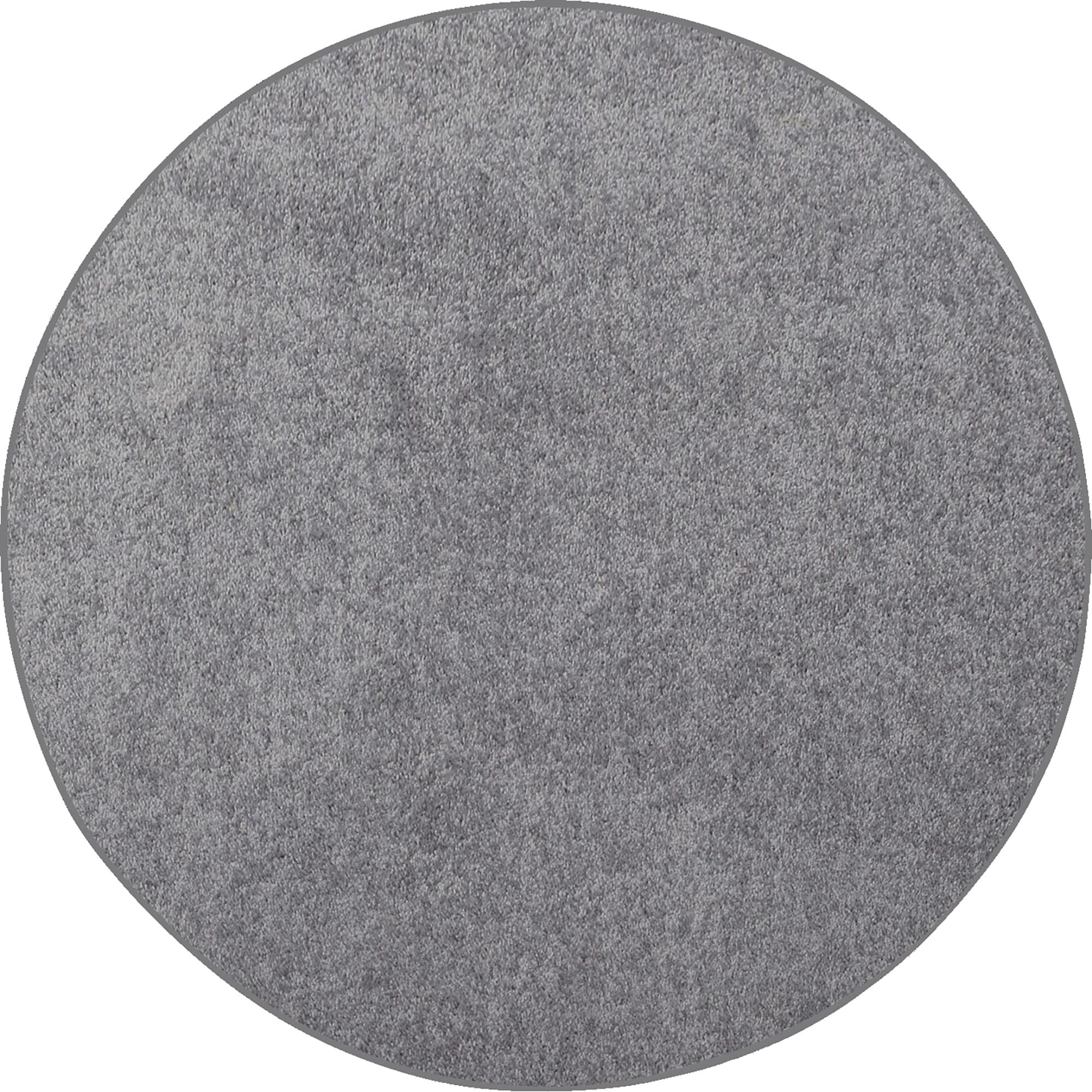 Ambiant Saturn Collection Pet Friendly Non-Slip Round Area Rug - 8' Gray Washable Rug for Living Room, Bedroom & Nursery