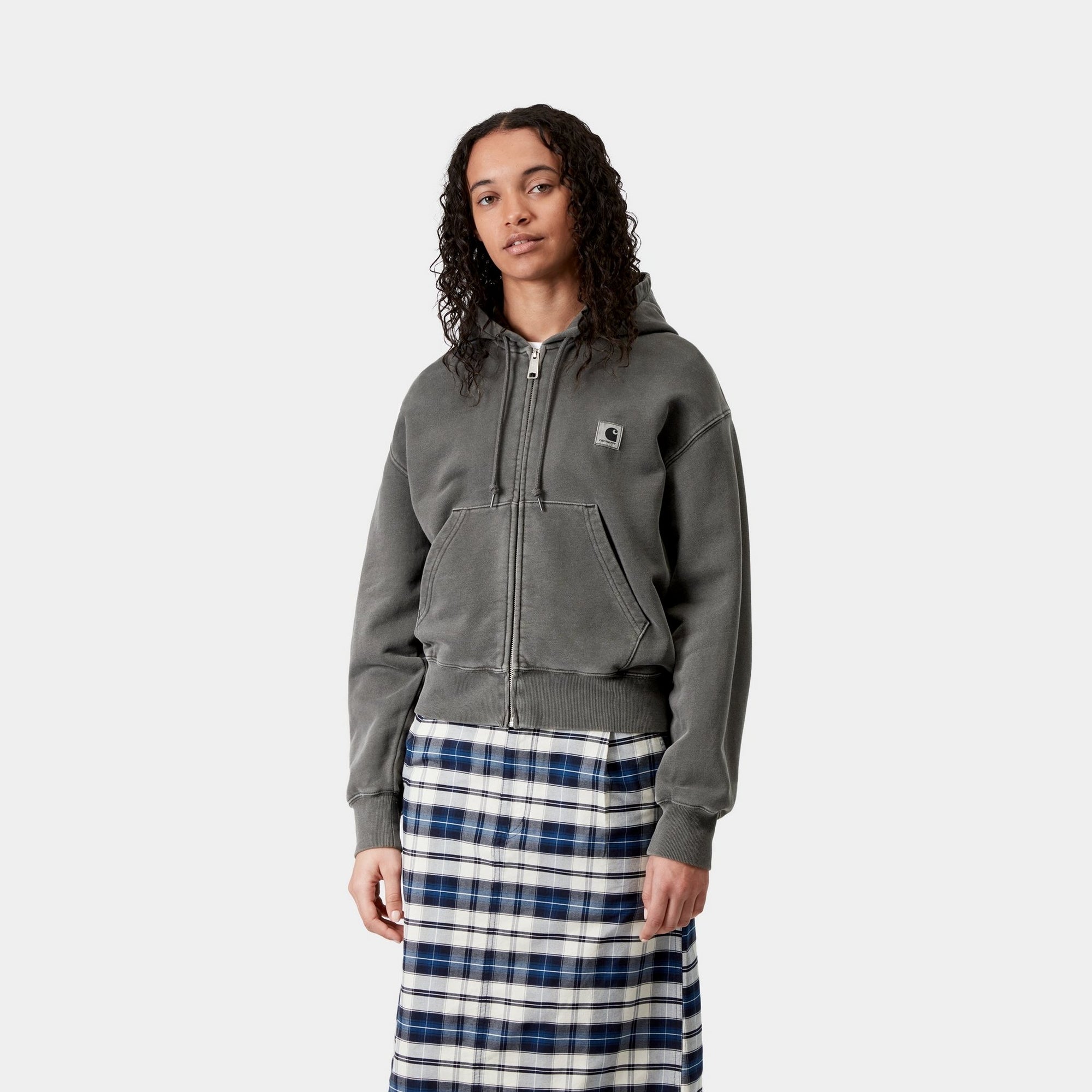 Women's Lightweight Hooded Nelson Jacket - Waterproof Windbreaker for Outdoor Activities | Graphite Color | Perfect for Hiking, Running & Casual Wear