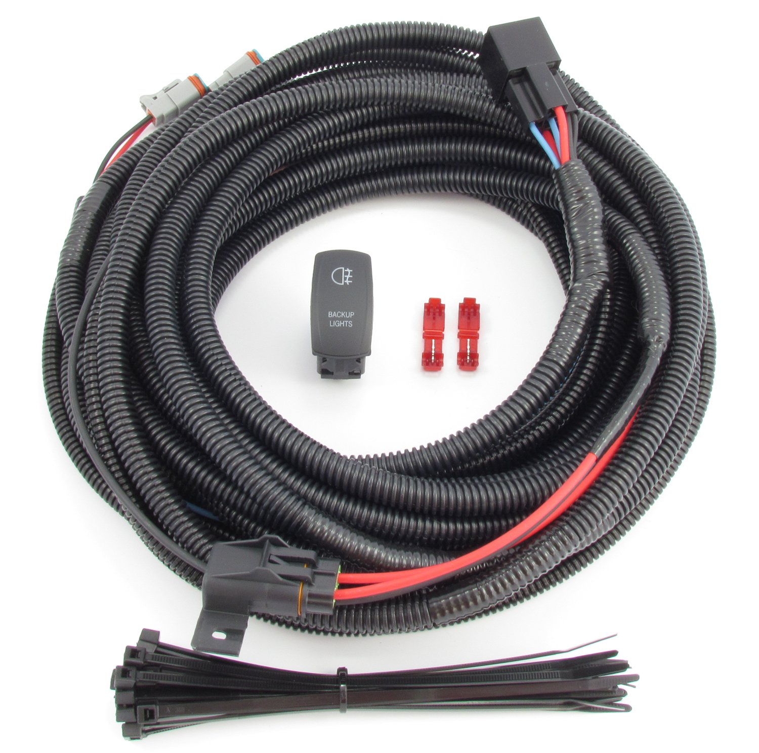 Starkey Truck & SUV Backup Light Wiring Kit with Auxiliary Switch - Easy Installation for Off-Road & Night Driving (Fits Most Vehicles) - Perfect for Camping, Towing & Emergency Situations