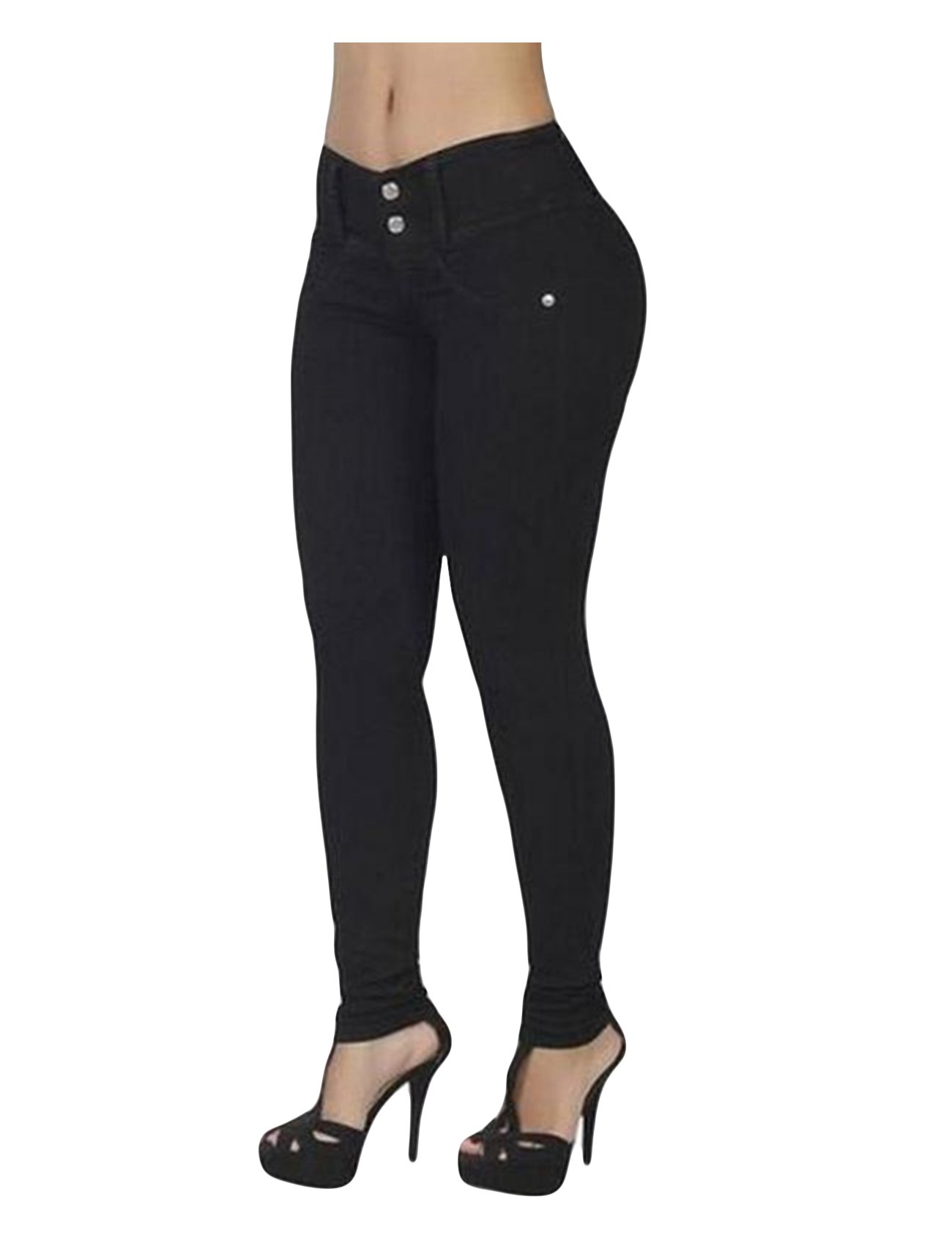 Newrong Women's High Waist Stretchy Pencil Pants - Slim Fit Tights & Skinny Jeans for Work, Office & Casual Wear