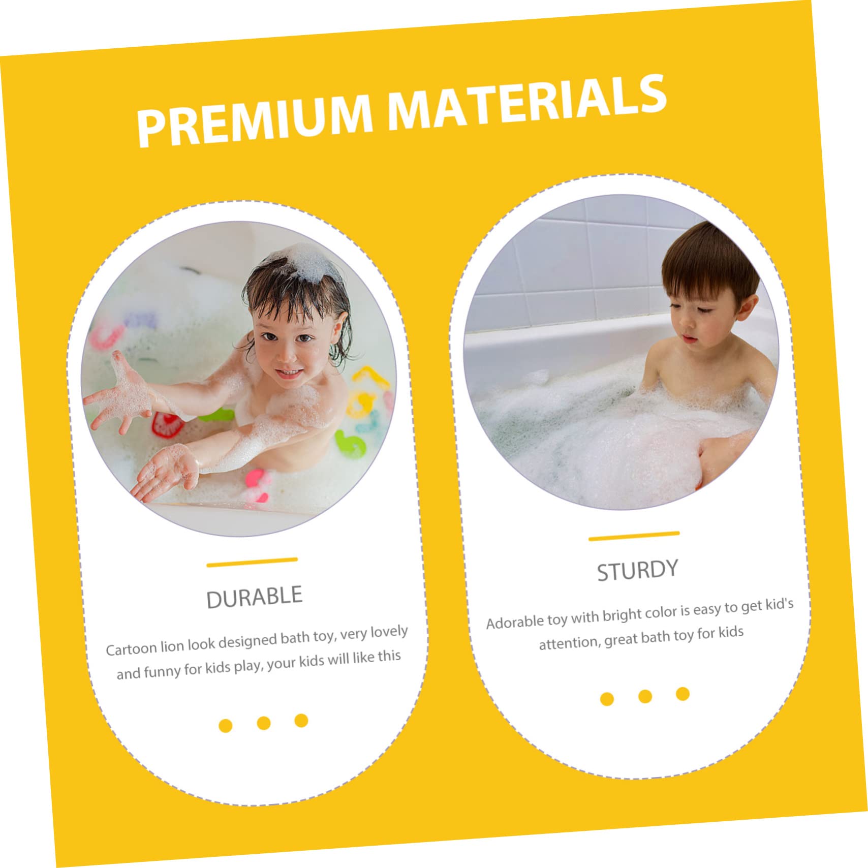 UPKOCH 2-Pack Animal Bath Toys for Kids - Fun Bathtub Sprinkler Water Toys, Durable Plastic Shower Toys for Toddlers - Perfect for Bath Time Play and Sensory Development