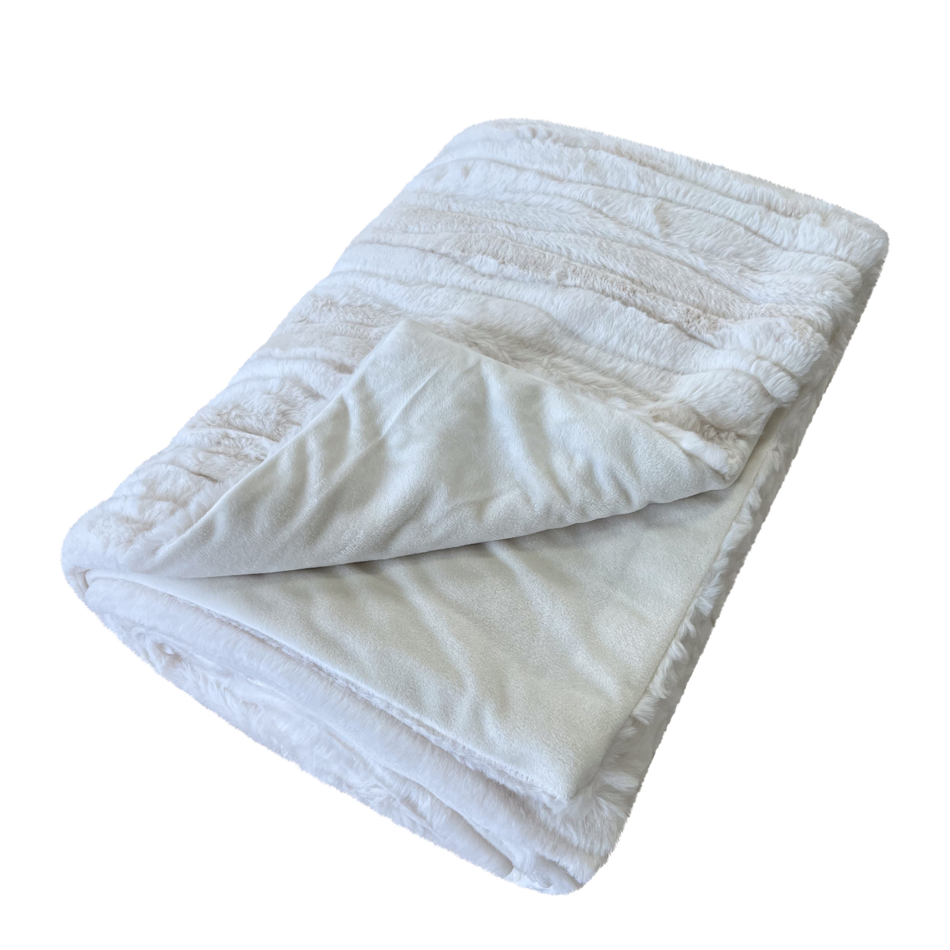 Juliet Throw Blanket 130x170cm Ivory - Soft & Cozy Knit Blanket for Bed, Couch, and Travel - Perfect for Home Decor, Gifts, and Cold Weather