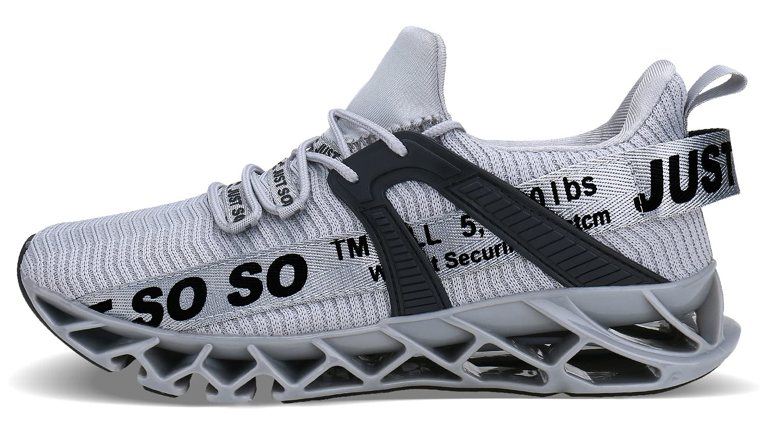 WONESION Men's Breathable Walking Shoes - Lightweight Tennis & Running Sneakers for Men - Fashionable Blade Design for Gym, Workout & Casual Wear