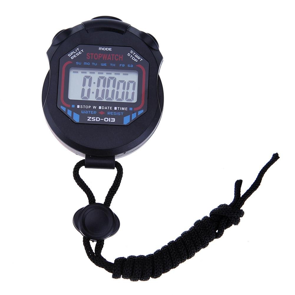 Whitelotous Digital Stopwatch - Handheld LCD Sports Timer with Chronograph & Countdown - Perfect for Track & Field, Swimming, and Fitness Training