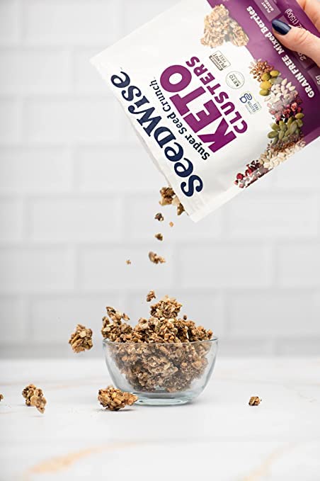 Ozery Bakery Super Seed Crunch Clusters - Mixed Berries, Plant-Based, Vegan, Keto-Friendly Snack, 5.3oz (Pack of 6) | Healthy Breakfast, On-the-Go Snack & Workout Fuel