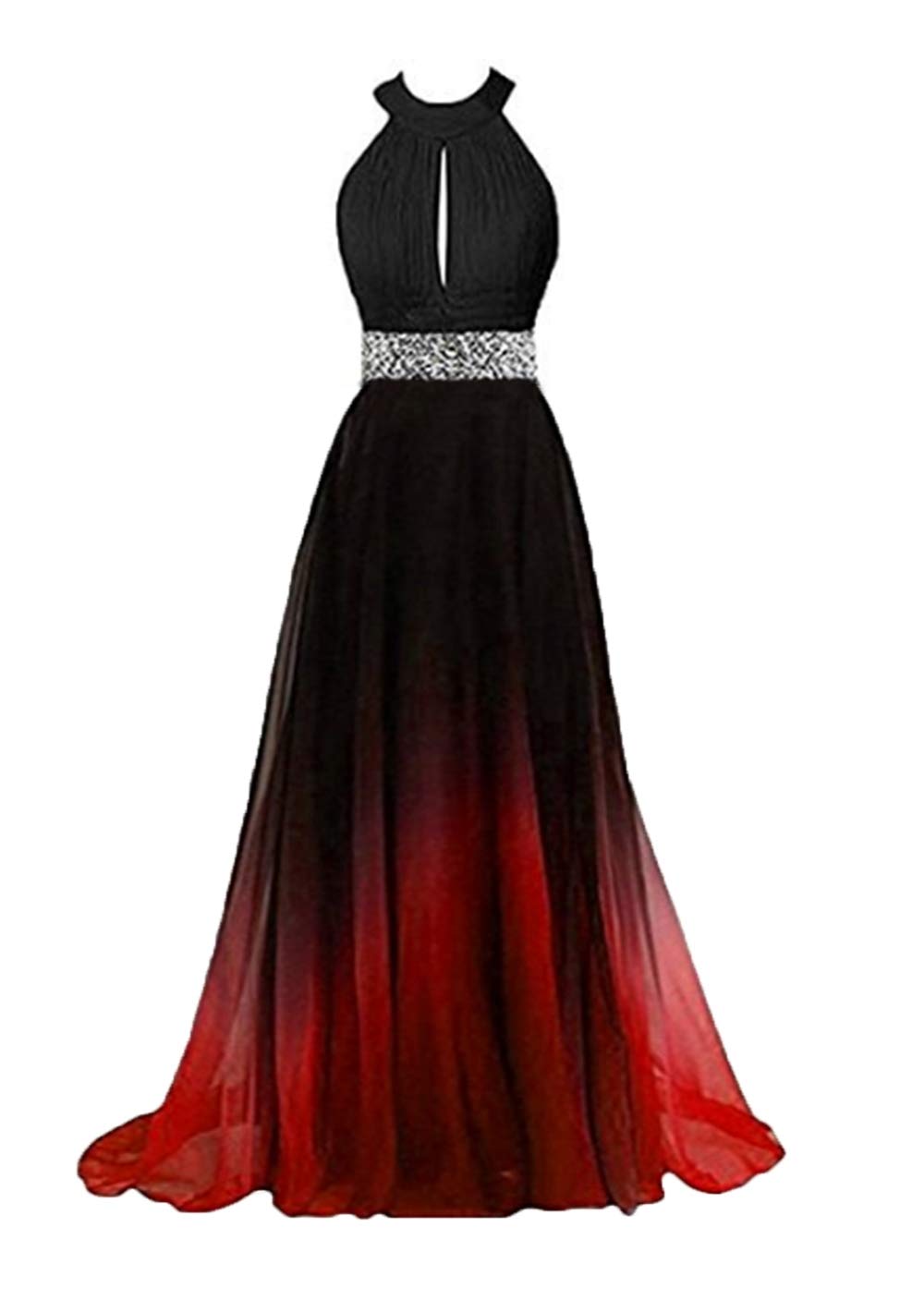 Angela Women's Ombre Bridesmaid Dresses - Gradient Long Prom Evening Gowns Formal 26 Plus Blackblue | Perfect for Weddings, Proms, Galas & Special Occasions