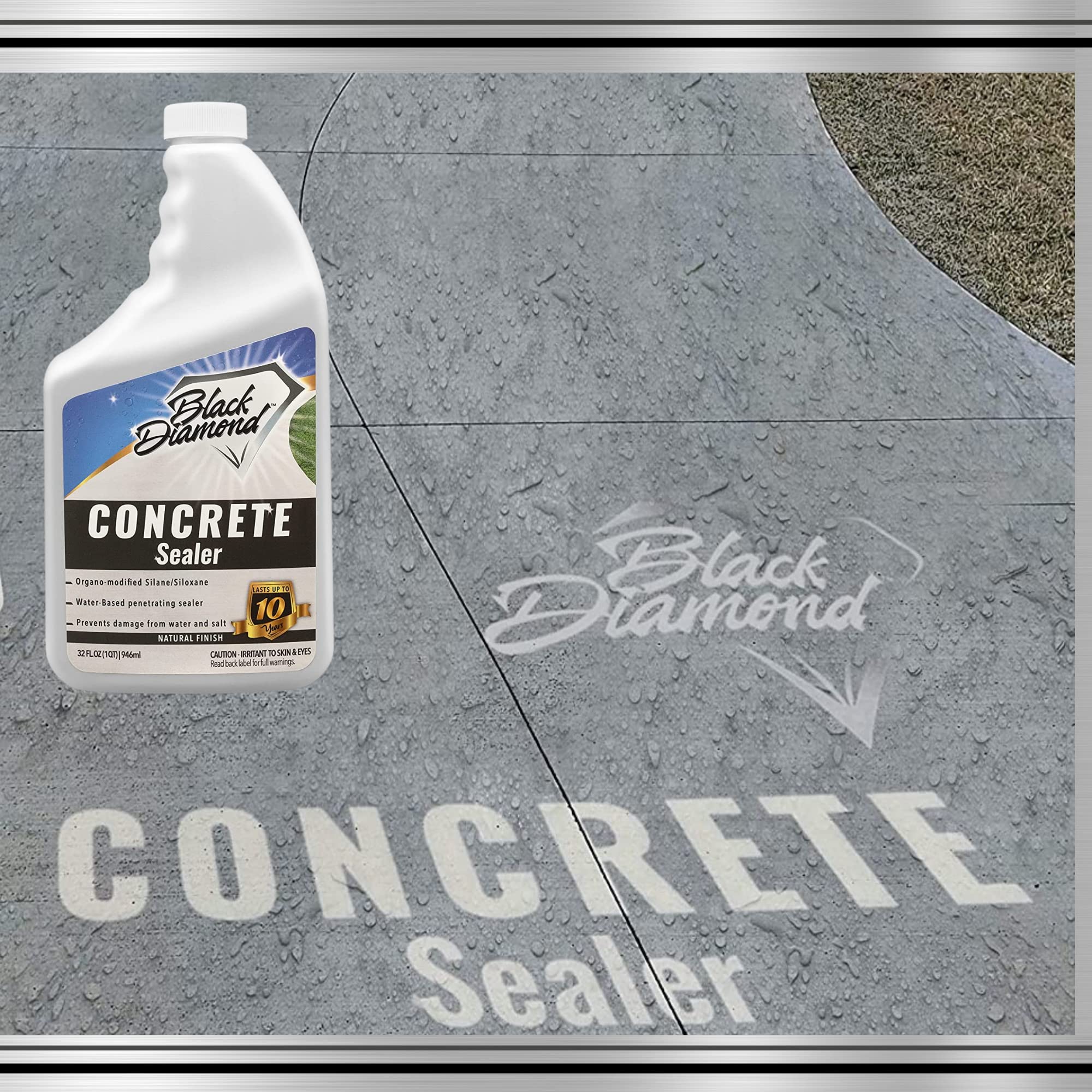 Best Clear Penetrating Concrete Sealer Spray - Waterproof Driveway, Patio, Brick & Stone Sealer for Outdoor Surfaces | Ideal for Driveway Protection, Paver Sealing & Masonry Waterproofing