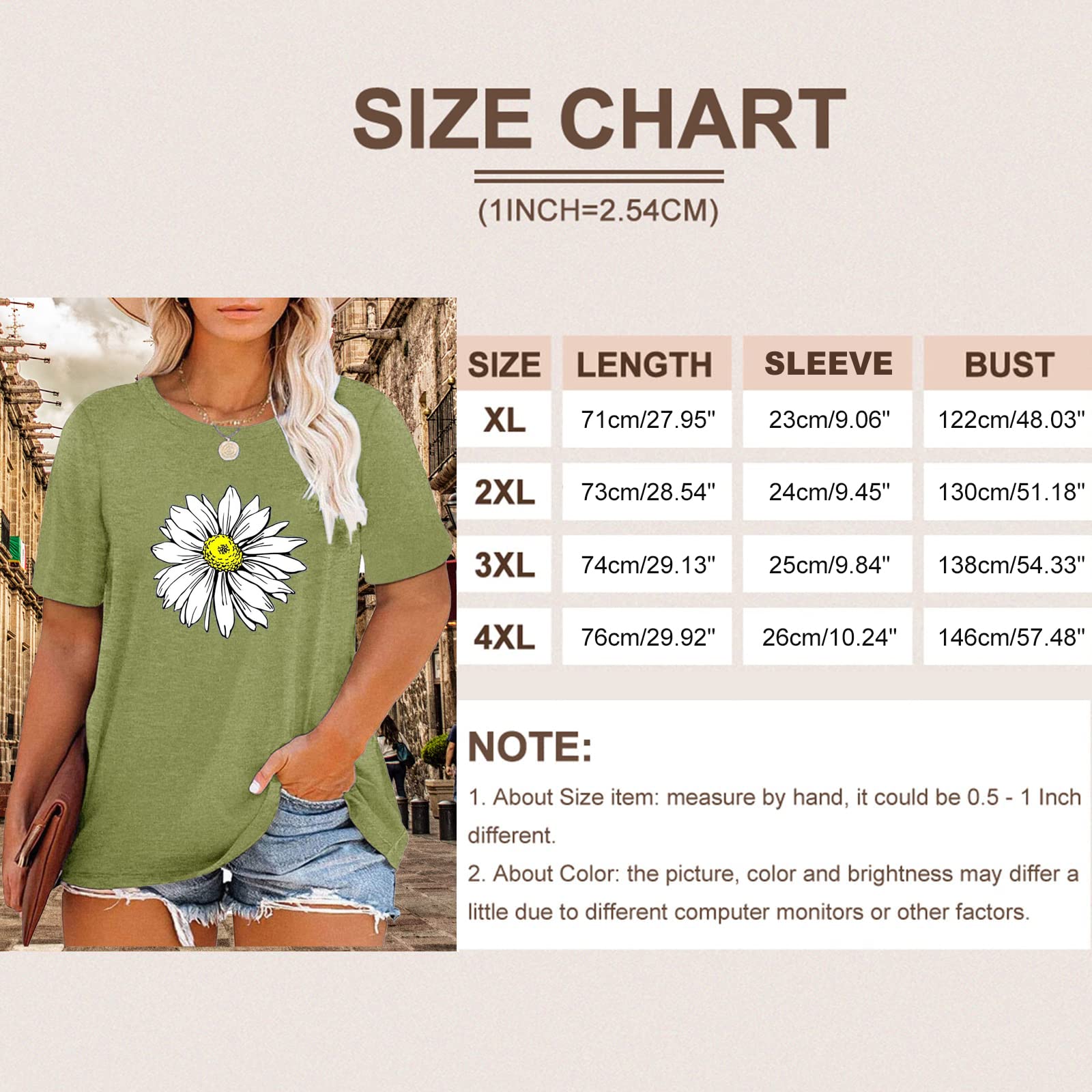 HDLTE Women's Plus Size Casual Short Sleeve Graphic Tee Shirts - Oversized Comfort Fit Tops for Everyday Wear, Street Style & Lounge Outfits