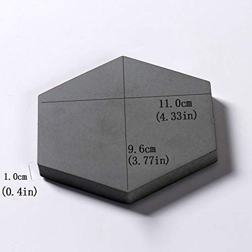 Hexagon Silicone Coaster Molds for DIY Crafts - Soap Dish & Epoxy Resin Molds for Casting with Concrete, Cement, Polymer Clay - Perfect for Home Decor, Wedding Favors & Gift Making
