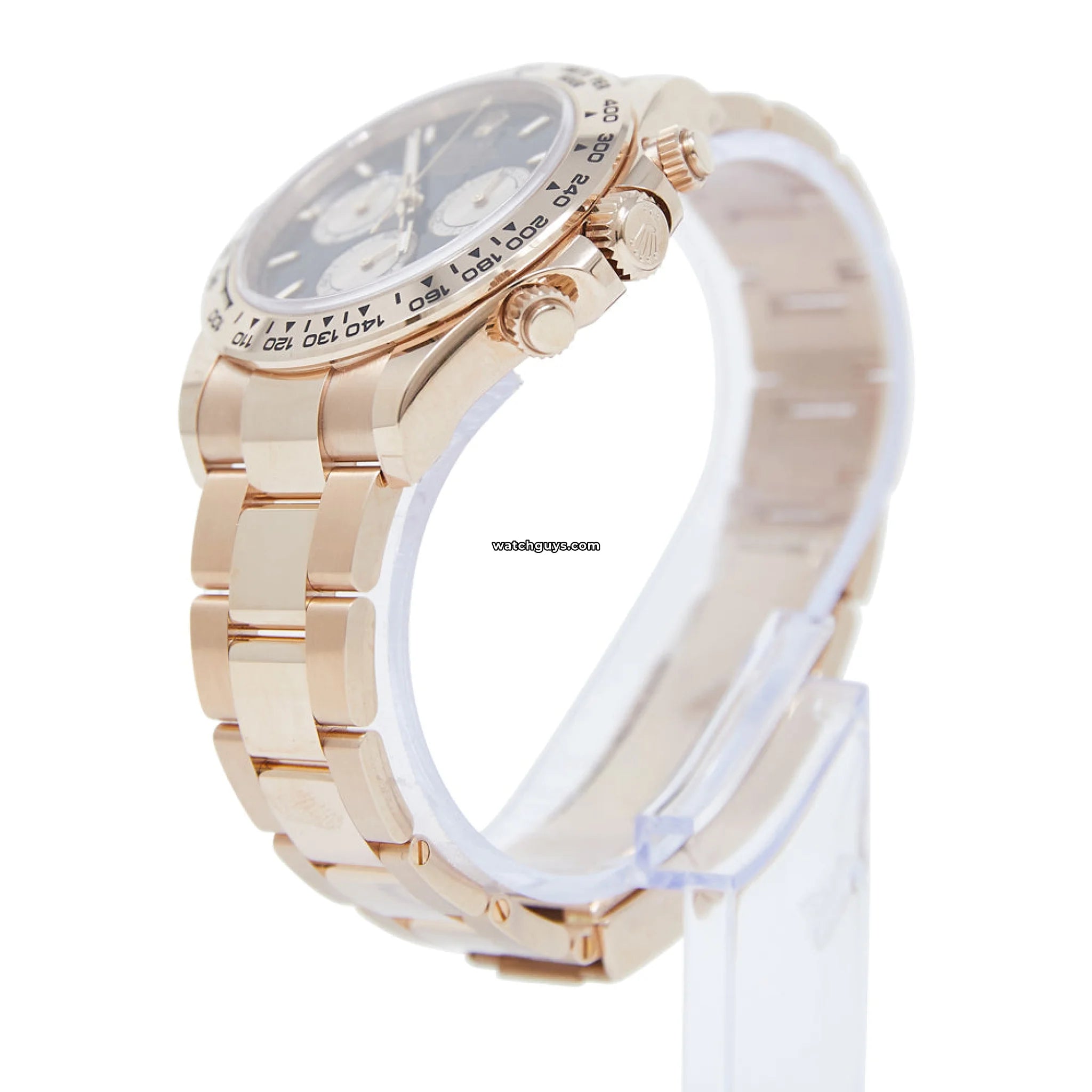 Rolex Daytona 126505 Men's Watch - 18K Rose Gold Case, Black Index Dial, Swiss Automatic Movement - Luxury Dress Watch for Business & Formal Occasions