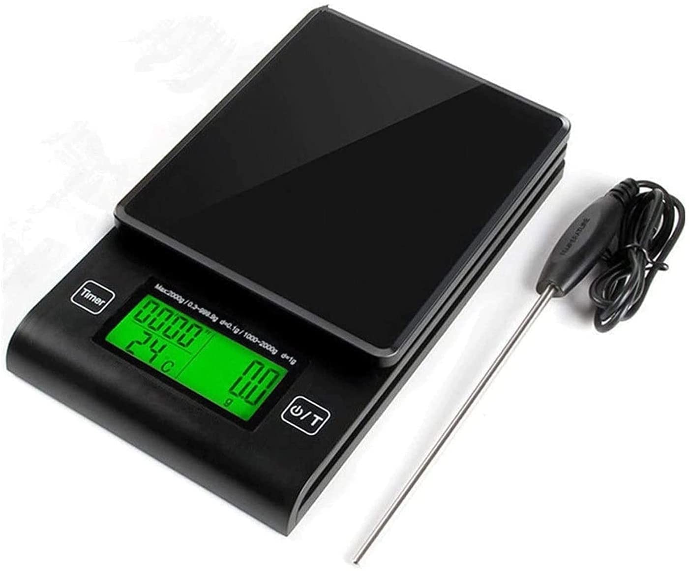 Corsehild Digital Kitchen Scale - Multifunctional Food Scale with Precise Grams & Ounces Measurement for Cooking, Baking, Coffee - USB Rechargeable & Battery Powered - Perfect for Home Kitchen, Bakeries & Coffee Shops