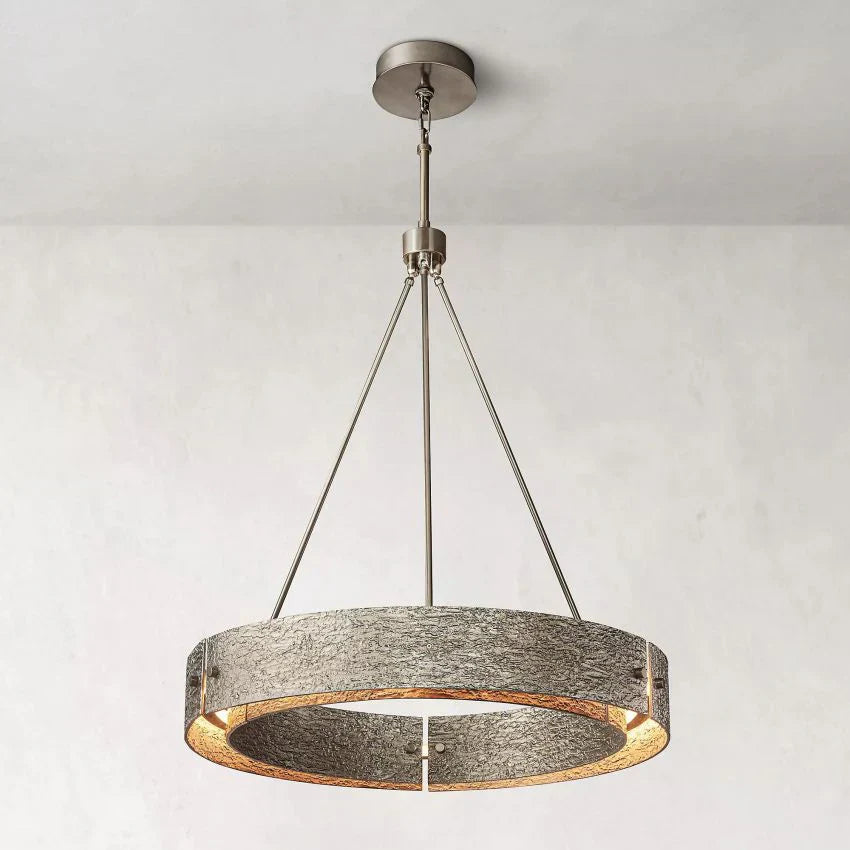 Vicky 36-Inch Round Crystal Chandelier - Modern Ceiling Light Fixture for Dining Room, Bedroom & Living Room Decor