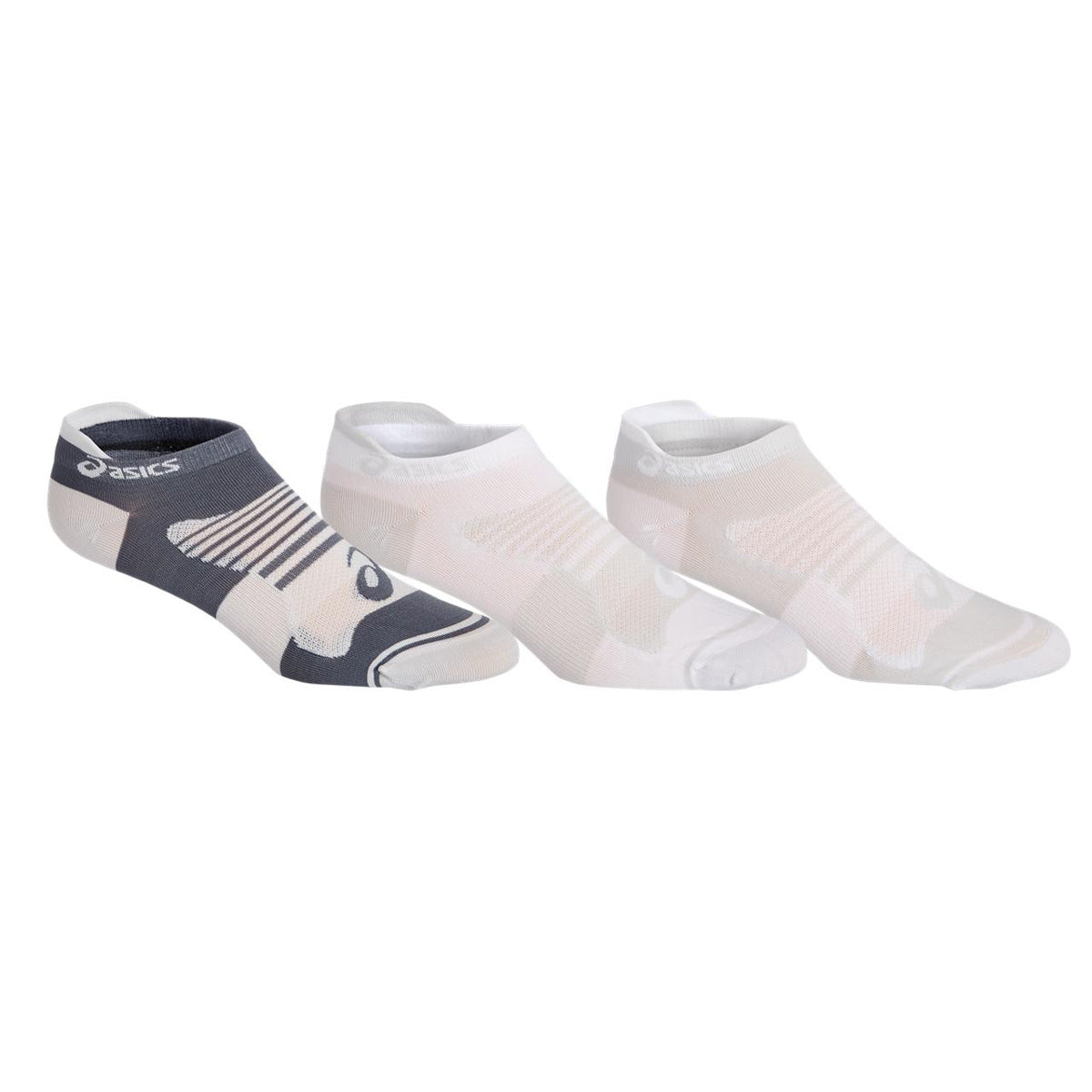 ASICS Women's Quick Lyte Plus Athletic Socks 3-Pack - Breathable Cushioned Running Socks for Women (White/Black) - Perfect for Running, Gym Workouts & Daily Comfort