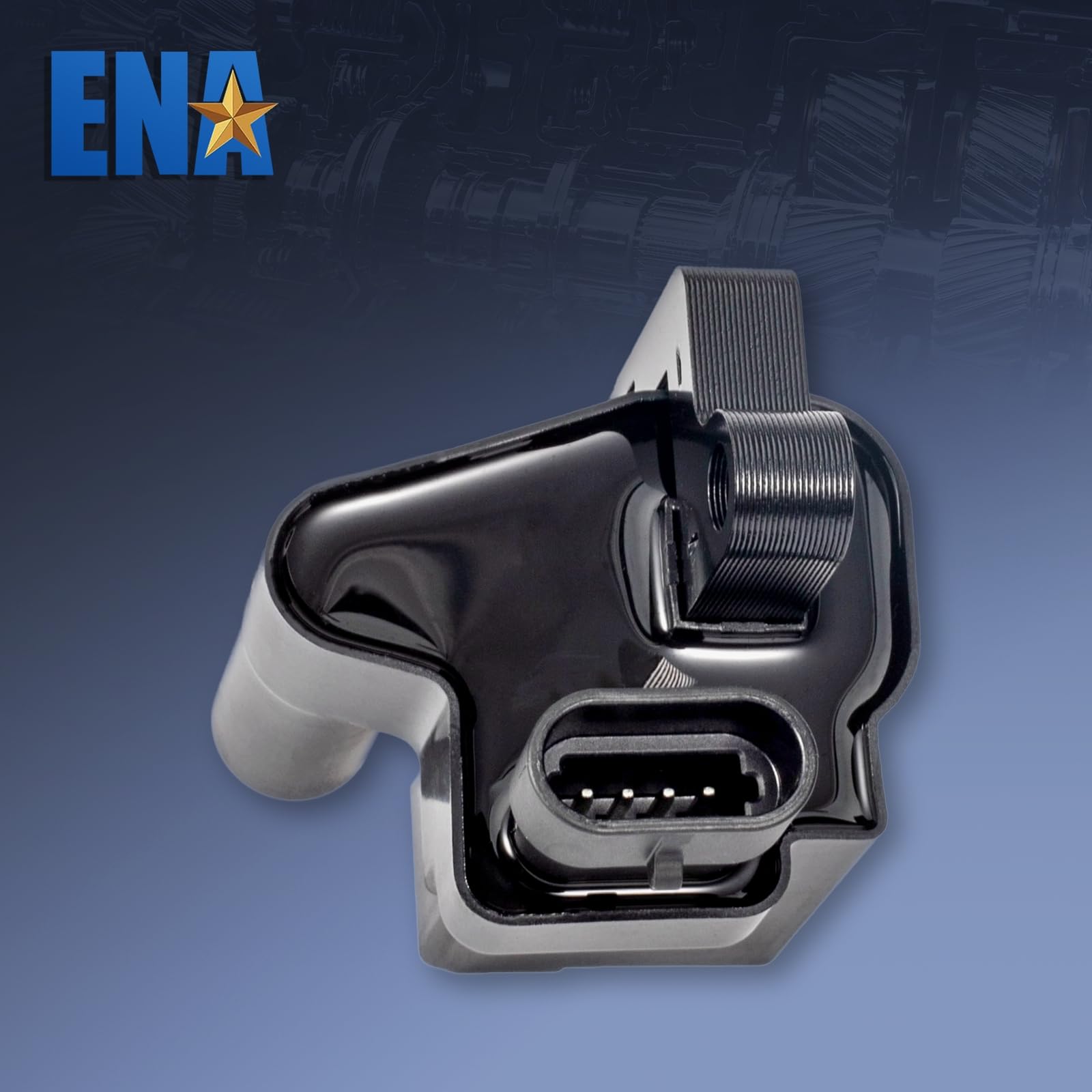 ENA Set of 4 Square Ignition Coil Packs - Compatible with Cadillac Chevrolet GMC Silverado Yukon 1500 2500 3500 Workhorse 5.3L 6.0L 8.1L 4.8L - Replacement for C1208 GN10298 UF271 - Perfect for Engine Performance & Smooth Driving