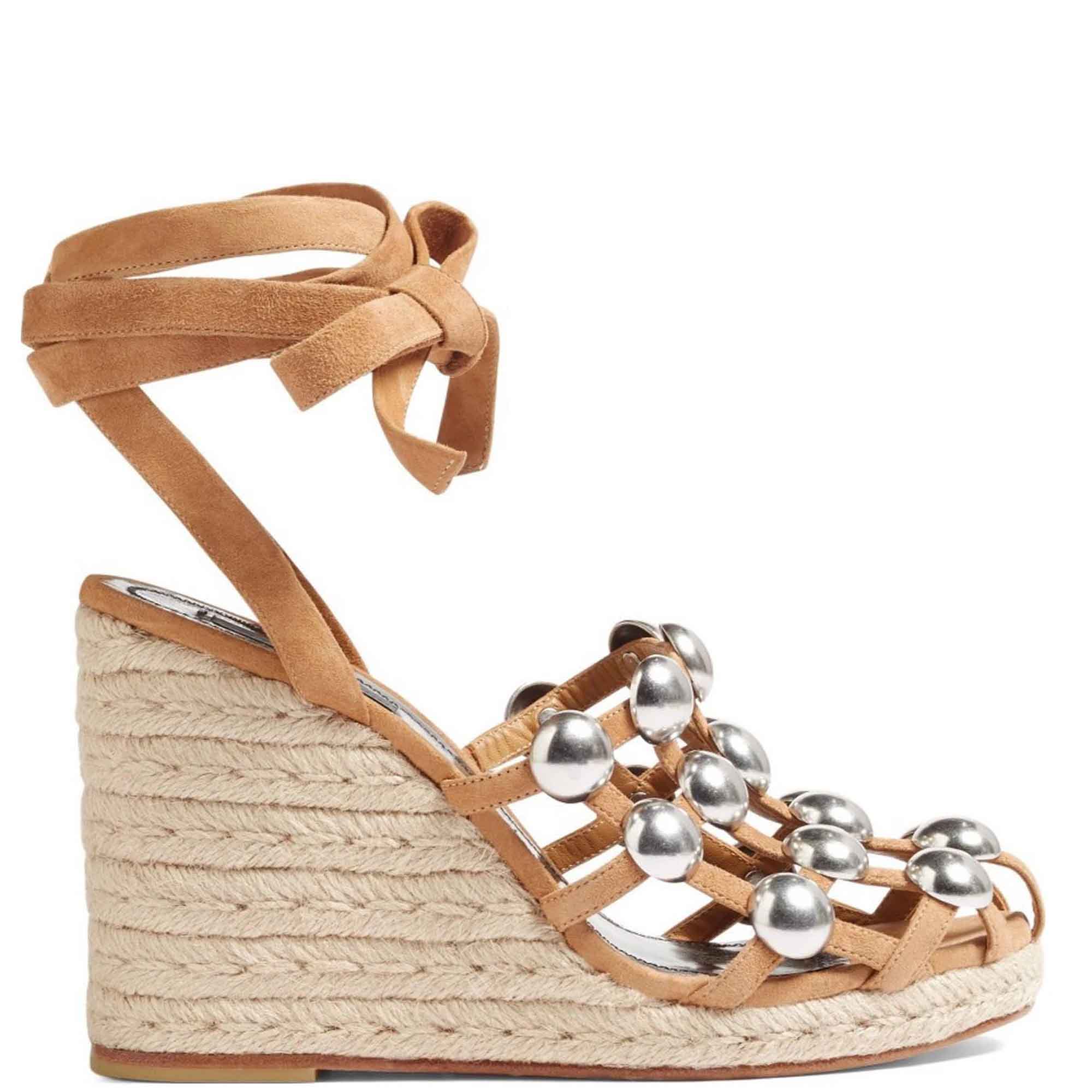 Taylor Amelia Espadrille Wedge Sandals for Women - Comfortable Clay Color Summer Shoes | Perfect for Beach, Vacation & Casual Outings